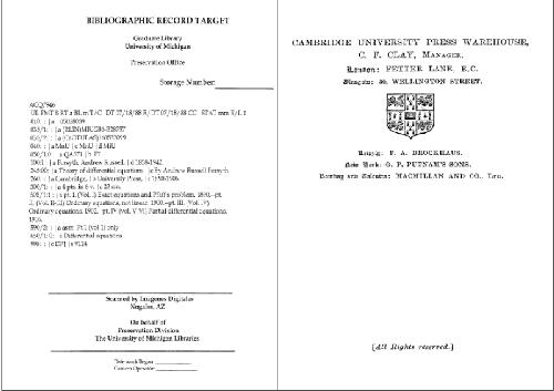خرید و دانلود نسخه کامل کتاب Theory of Differential Equations, Six Volume set, 6 Volumes