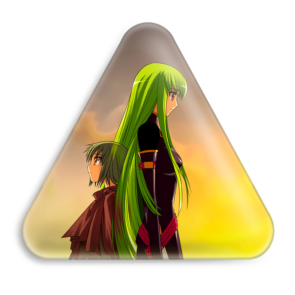 پیکسل خندالو طرح سی سی انیمه مدل Code Geass مدل مثلثی کد 13065