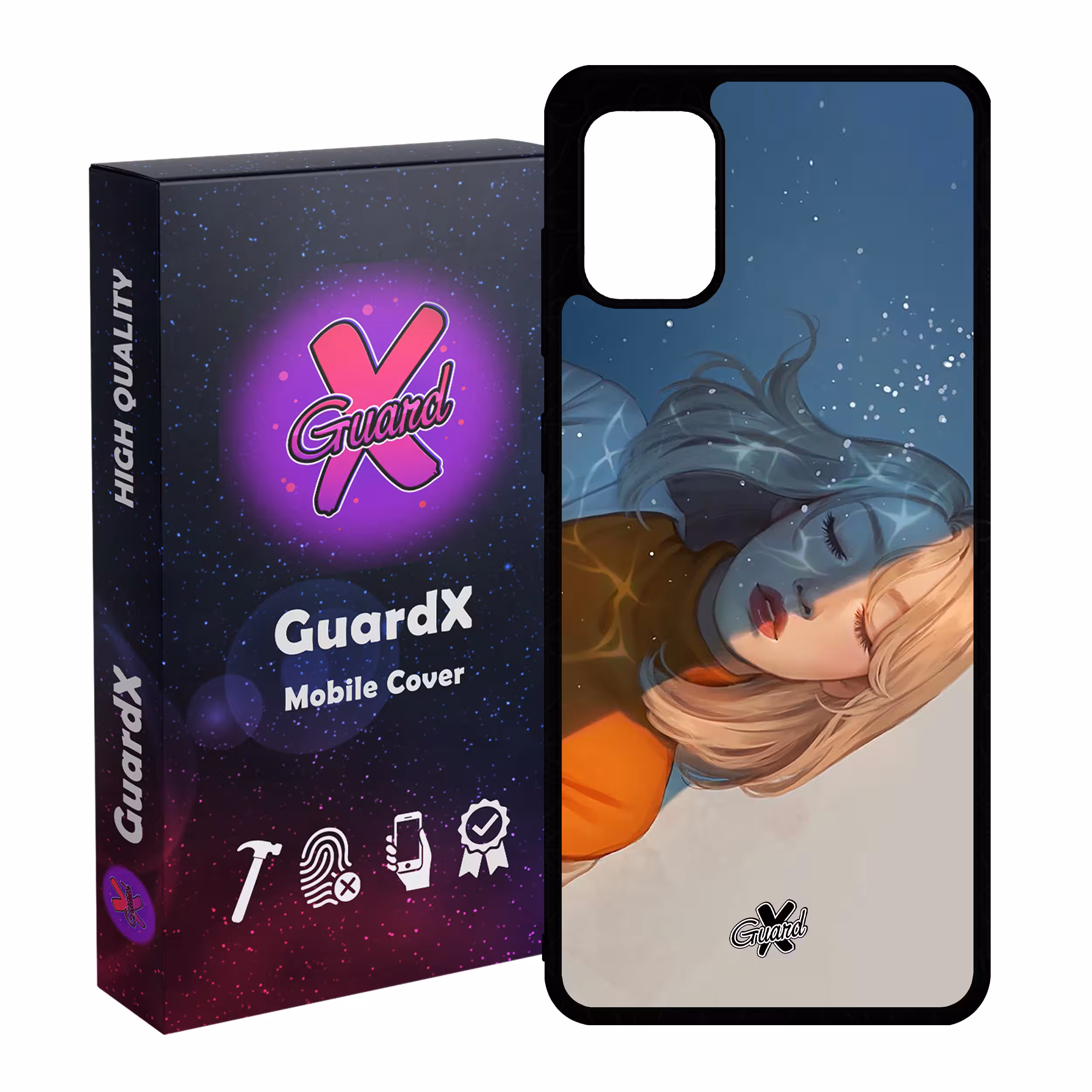 کاور گارد ایکس طرح Girl مدل Glass10013 مناسب برای گوشی موبایل سامسونگ Galaxy A31