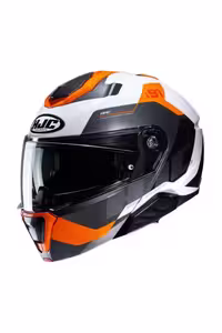 کلاه کاسکت موتورسیکلت نود I91 Jaw ایمنی Carst Mc7 Xlarge را باز می کند برند کره اچ جی سی HJC