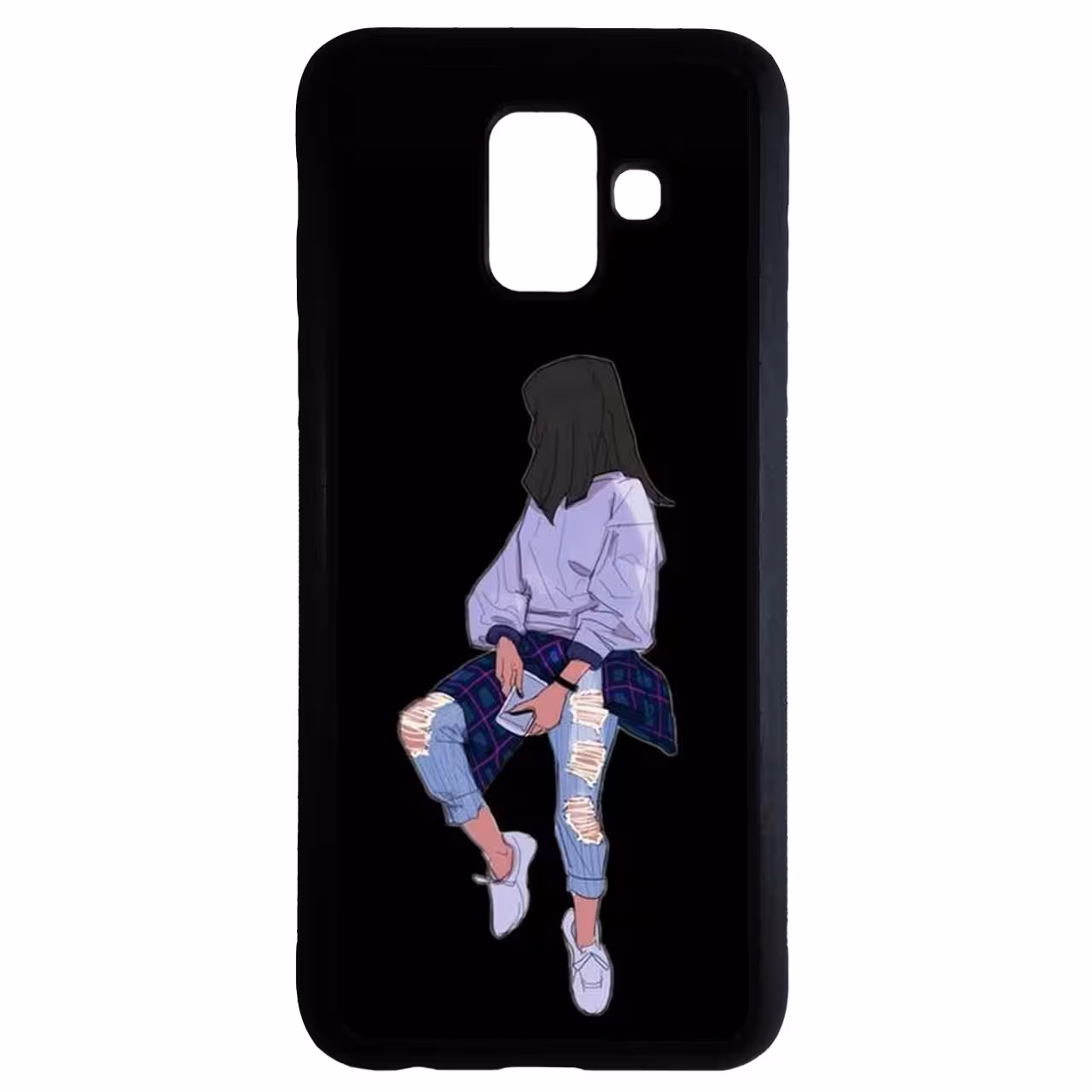کاور طرح دخترانه کد 6640 مناسب برای گوشی موبایل سامسونگ galaxy a6 plus