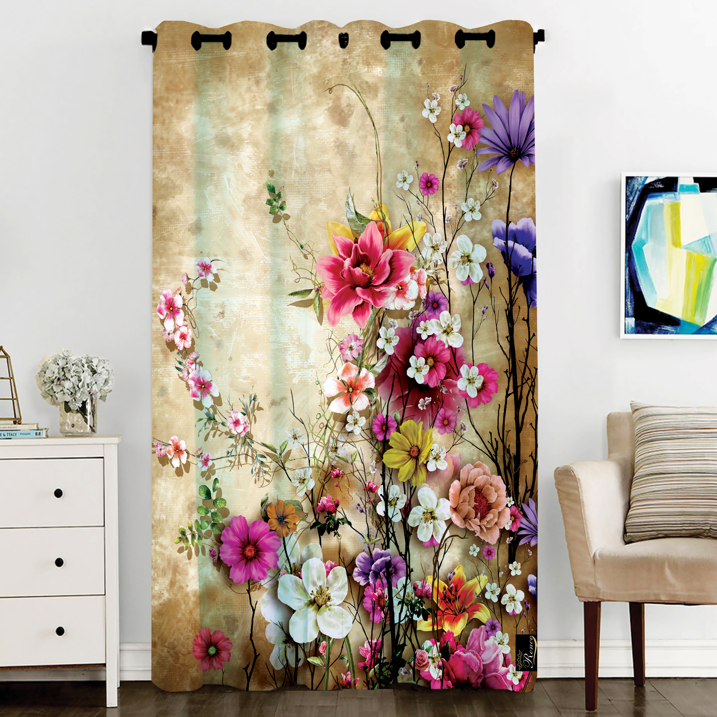 پرده مدل C6-50826 سایز 270x140 سانتی‌متر 