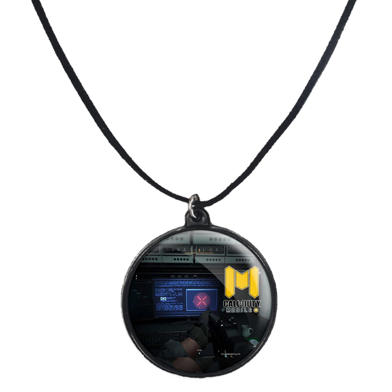 گردنبند پرمانه طرح call of duty کد pmb.1631 مدل دو طرفه