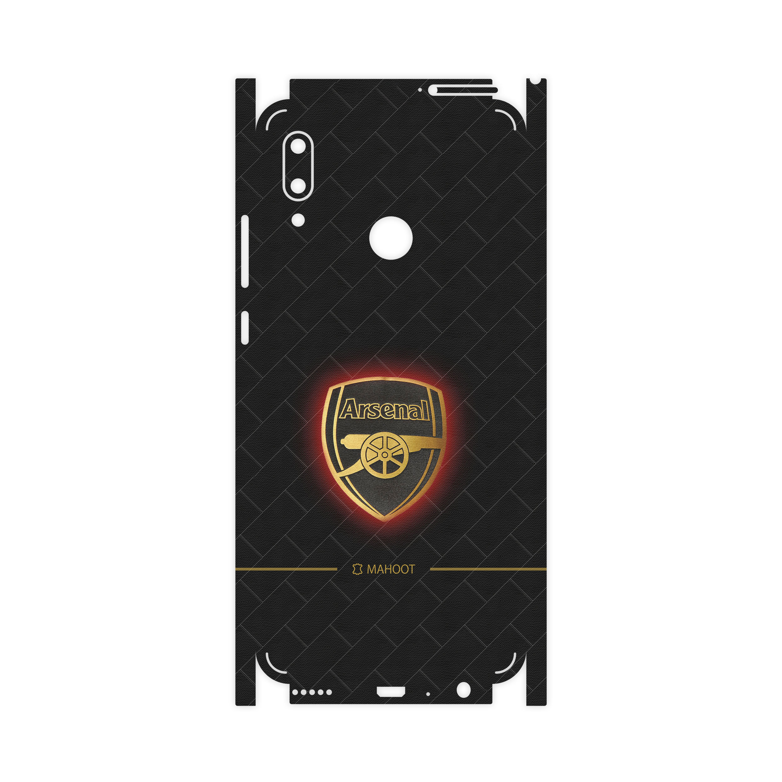 برچسب پوششی ماهوت مدل Arsenal-FC-FullSkin مناسب برای گوشی موبایل هوآوی P Smart 2019