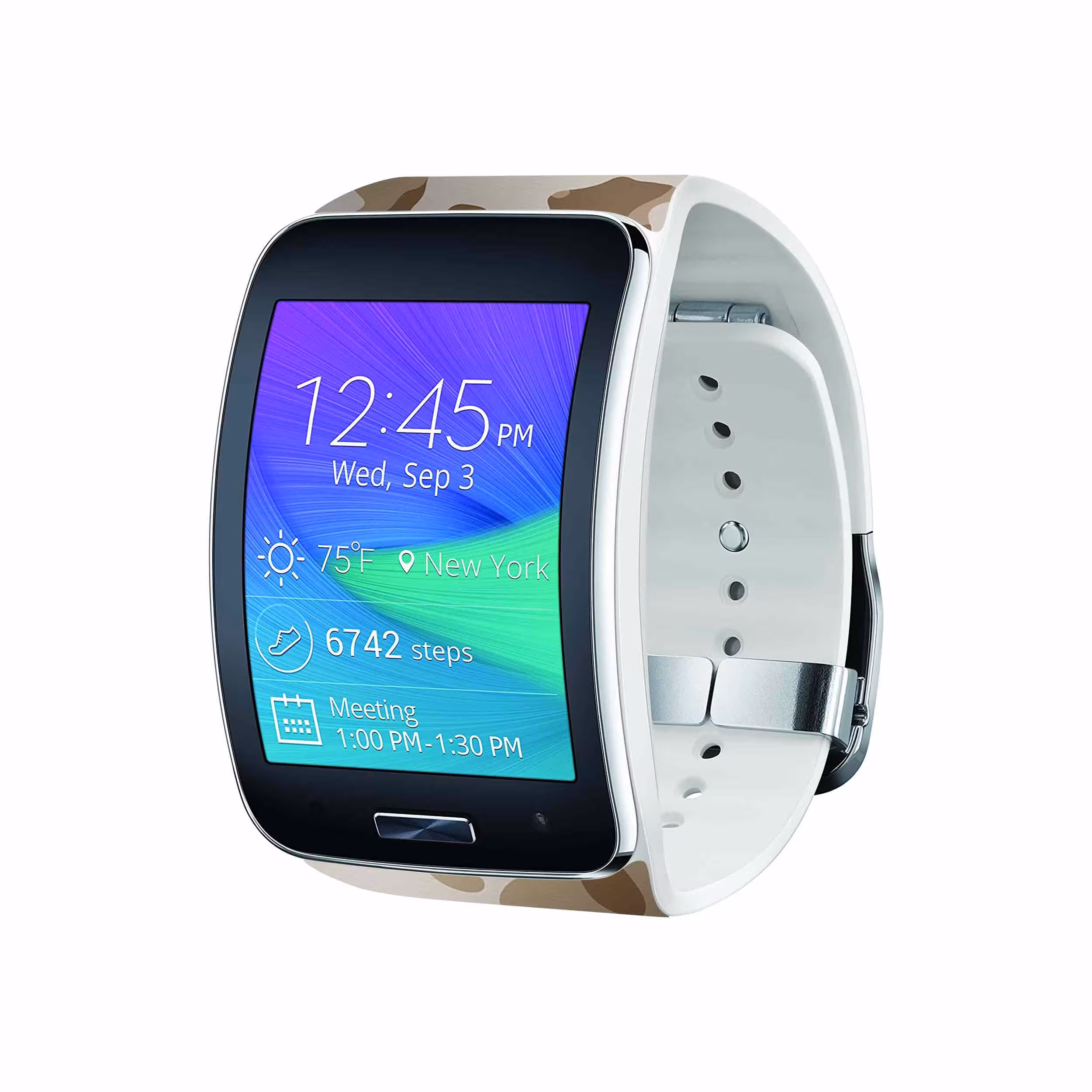 برچسب ماهوت طرح Army_Desert مناسب برای ساعت هوشمند سامسونگ Galaxy Gear S