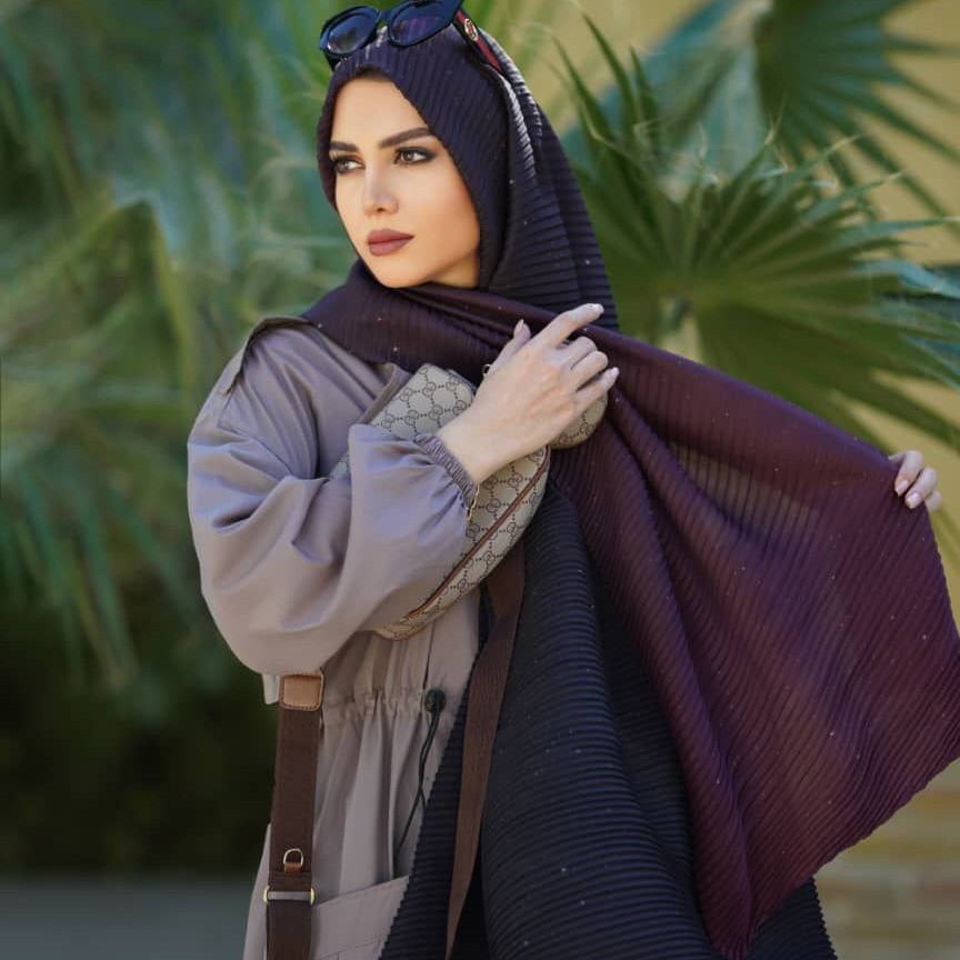 شال نخی باکیفیت عالی دورنگ خاص و شیک باارسال رایگان