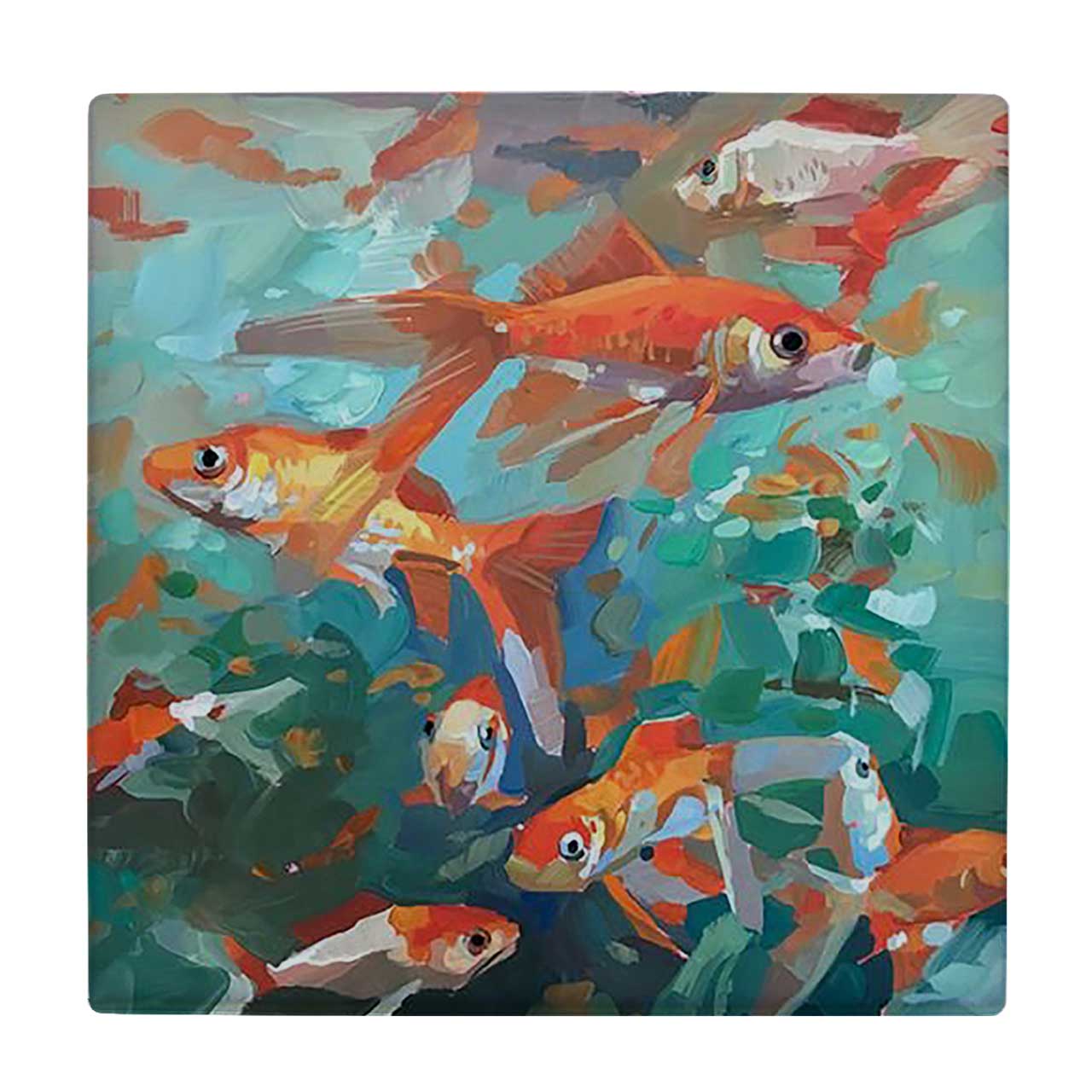 کاشی کارنیلا طرح نقاشی ماهی ها کد wkk2067