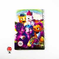 دفتر مشق 100 برگ سیمی طرح پونی جلد طلقی آپادانا