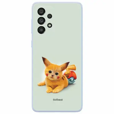 برچسب پوششی سلبیت مدل گربه پیکاچو مناسب برای گوشی موبایل سامسونگ Galaxy A33 5G