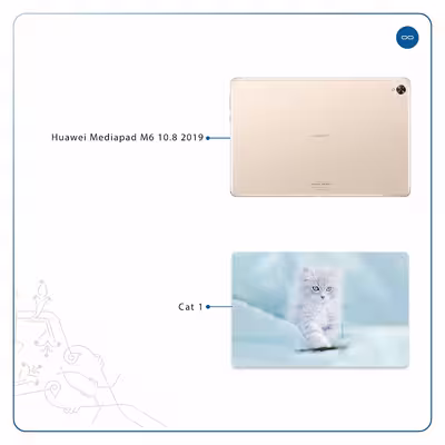 برچسب پوششی ماهوت مدل Cat-1 مناسب برای تبلت هوآوی Mediapad M6 10.8 2019