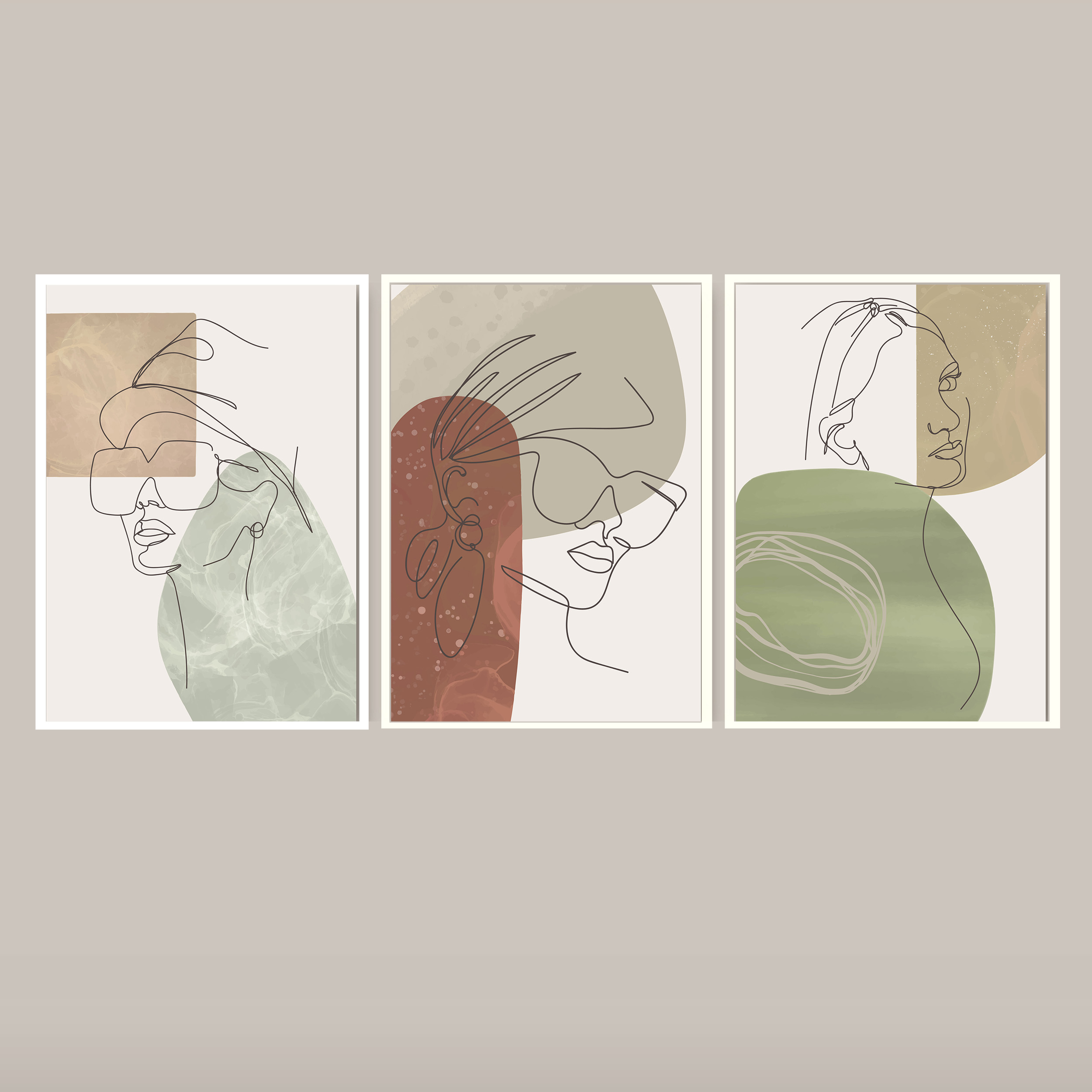 تابلو مدل دکوراتیو کد 0436 مجموعه 3 عددی