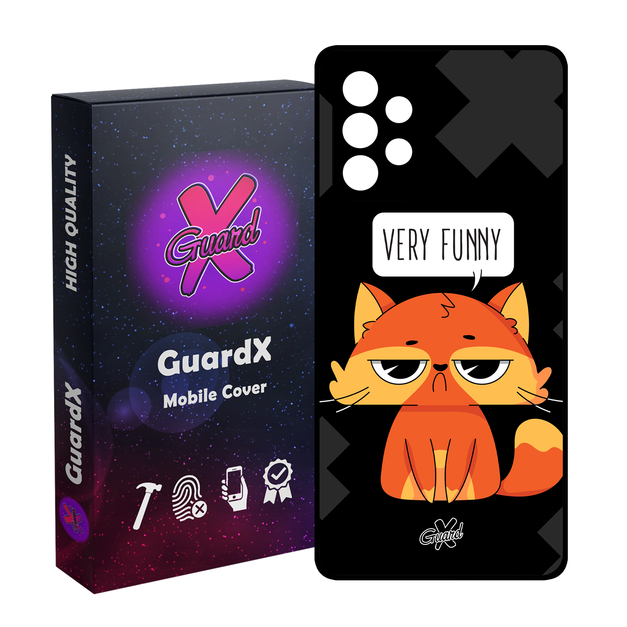 کاور گارد ایکس طرح Funny مدل Glass10161 مناسب برای گوشی موبایل سامسونگ Galaxy A53