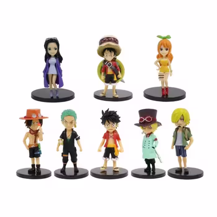 فیگور مدل وان پیس One Piece کد 9502 مجموعه 8 عددی