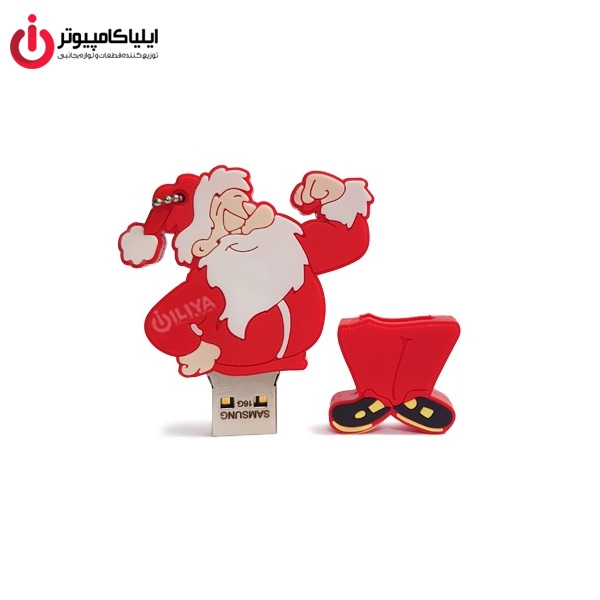 فلش مموری عروسکی کینگ فست مدل NO-10 طرح بابانوئل ظرفیت 32 گیگابایت