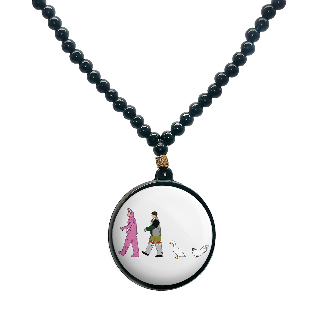 گردنبند پرمانه طرح فرندز کد pmd.18847 مدل دو طرفه