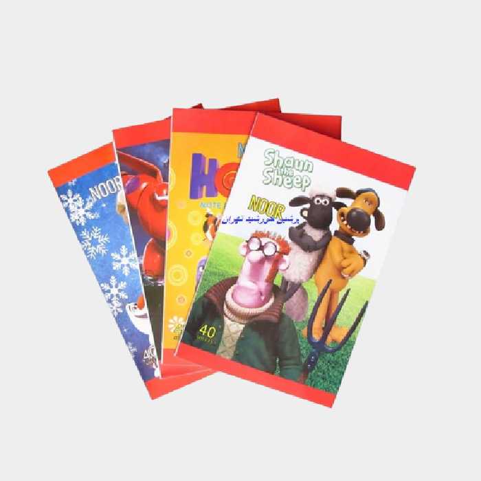 دفتر 30 برگ شطرنجی ته منگنه درشت چهارخانه 175 جلدی