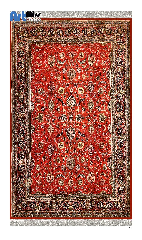 فرشینه و  قالیچه درجه1 در ابعاد متنوع با ترمز فرش زمینه قرمز سنتی