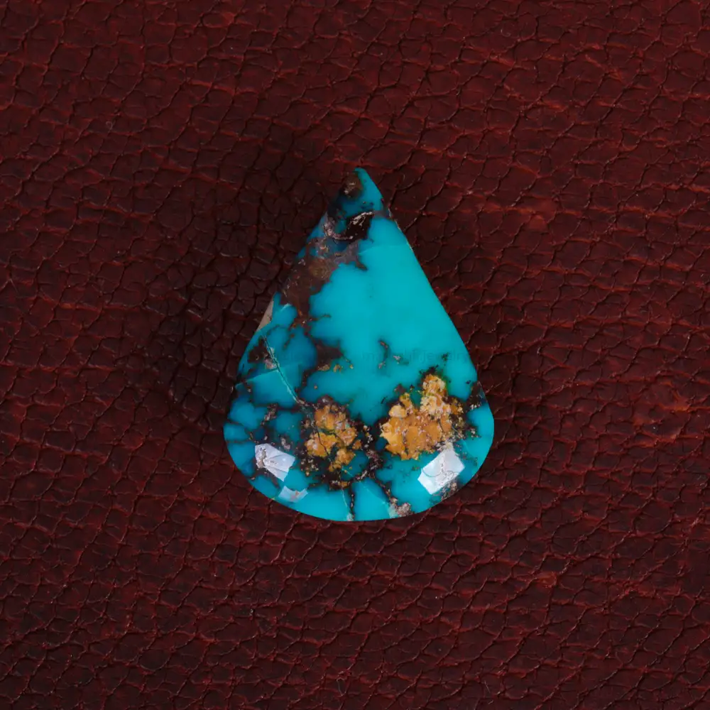 نگین فیروزه شجری کد 15287 - جواهری مشاهیر