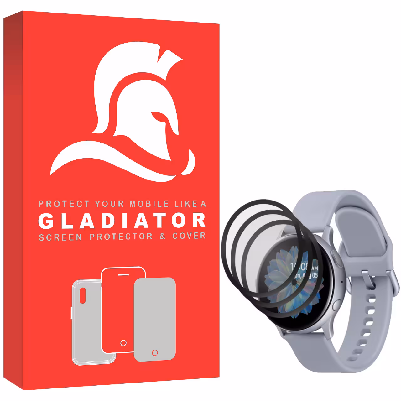 محافظ صفحه نمایش گلادیاتور مدل GWP3000 مناسب برای ساعت هوشمند سامسونگ Active 2 44mm بسته سه عددی