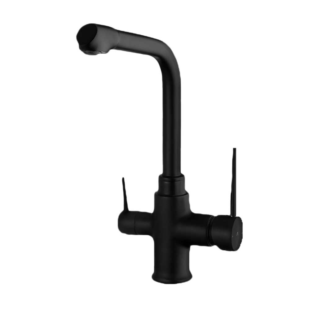 شیر ظرفشویی دو منظوره مشکی البرز روز مدل نگین