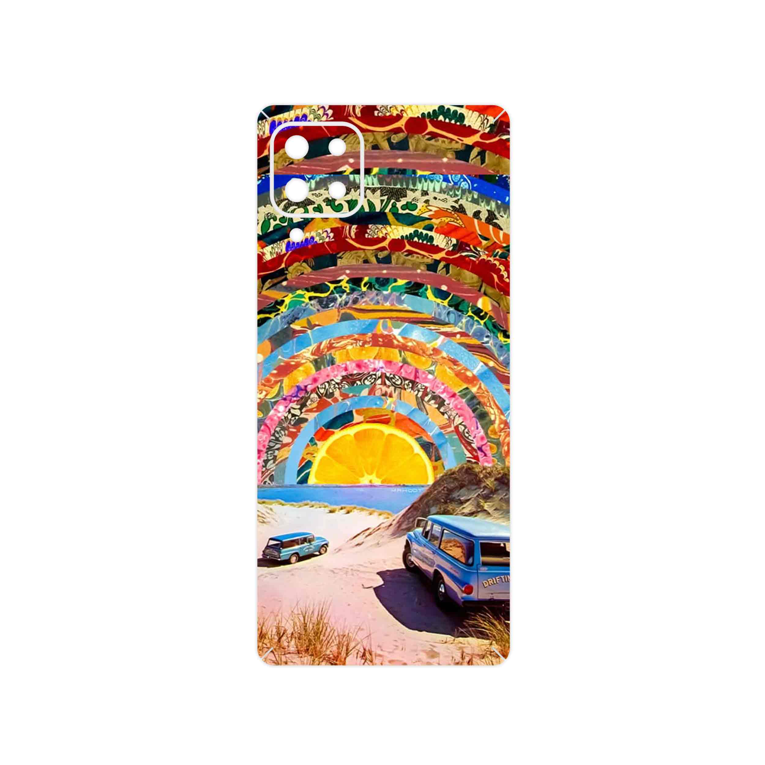 برچسب پوششی ماهوت مدل Collage of Orange Sky مناسب برای گوشی موبایل سامسونگ Galaxy A32 5G