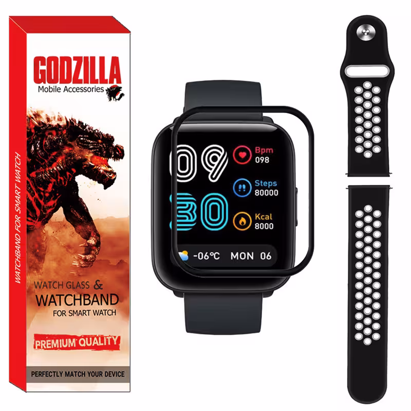 محافظ صفحه نمایش گودزیلا مدل GS-NIK مناسب برای ساعت هوشمند میبرو C2 به همراه بند | کالا برتری