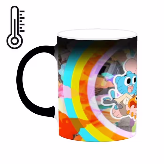 ماگ حرارتی کاکتی طرح کارتون The Amazing World Of Gumball مدل mgh23385
