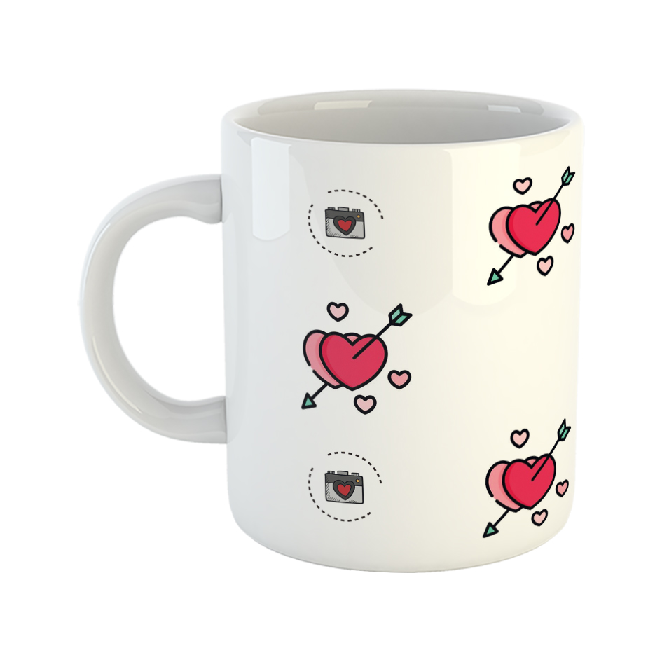 ماگ طرح عشق مدل دوربین عشق