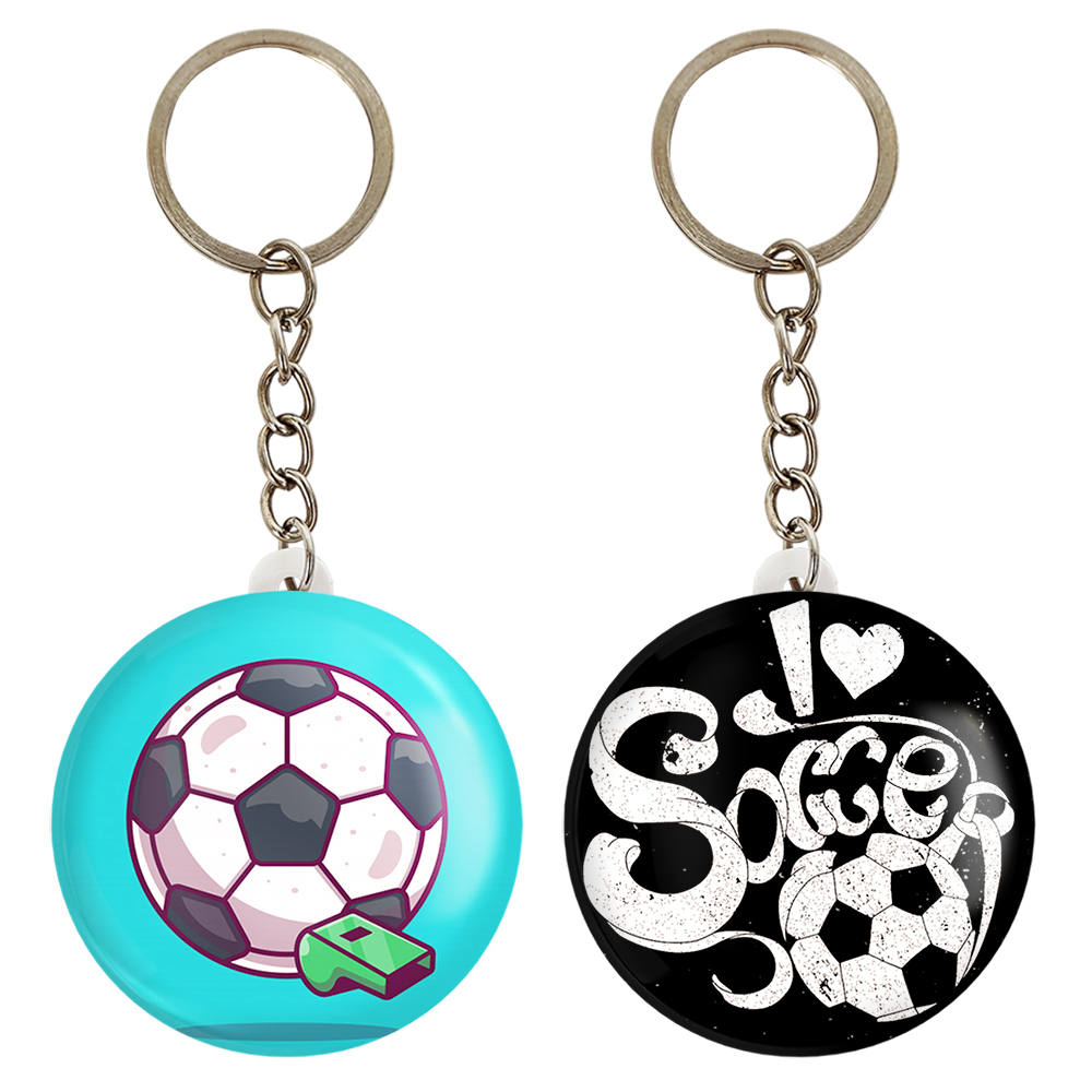 جاکلیدی خندالو مدل فوتبال کد 1001410022 مجموعه 2 عددی