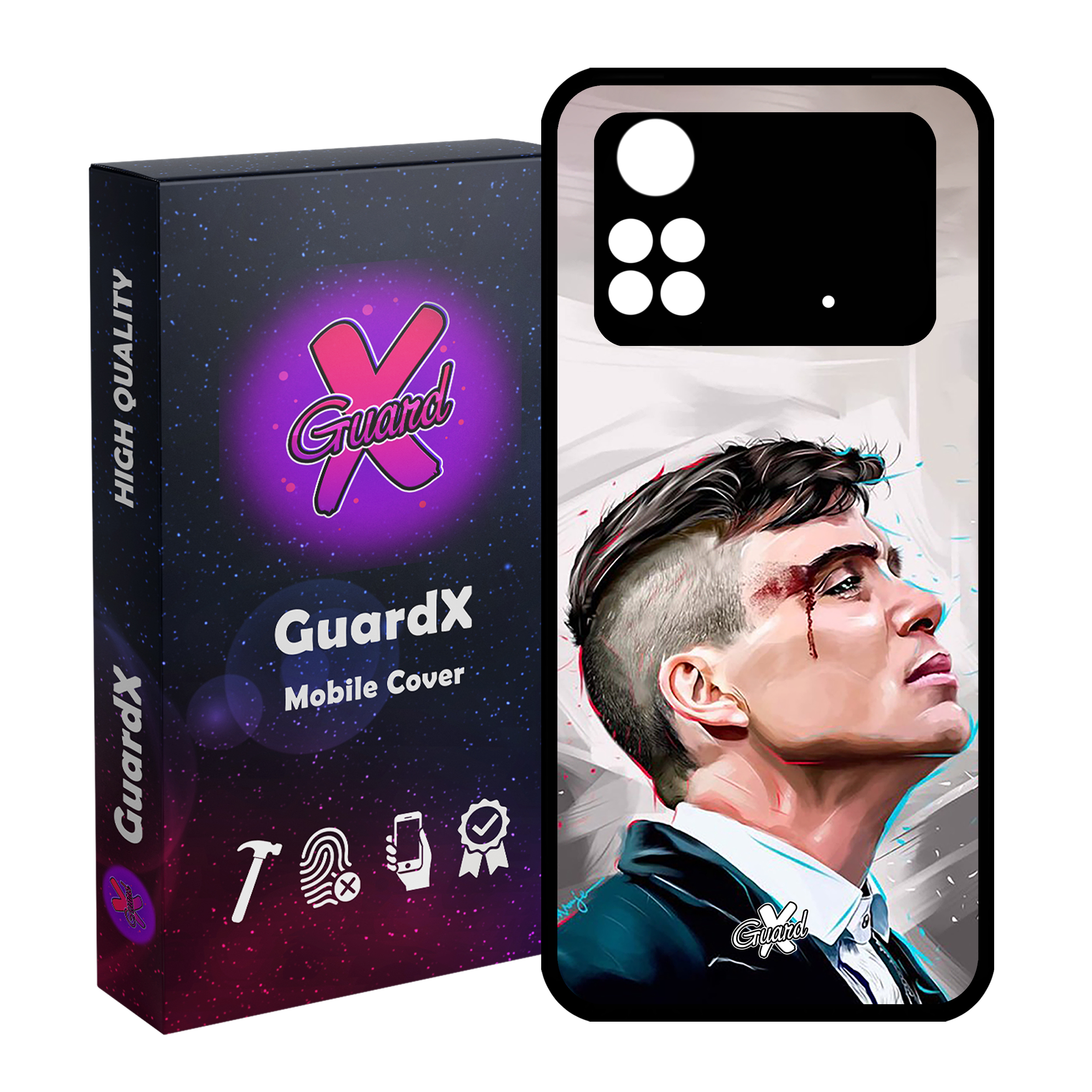 کاور گارد ایکس طرح Peaky Blinders مدل Glass10032 مناسب برای گوشی موبایل شیائومی Poco M4 Pro 4G