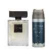 ادو تویلت مردانه پرستیژ مدل Sauvage Dior حجم 100 میلی لیتر به همراه اسپری خوشبو کننده بدن مردانه پرستیژ مدل Sauvage حجم 150 میلی لیتر