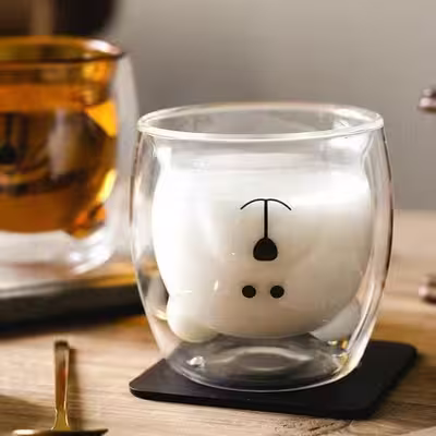 لیوان مدل دوجداره فانتزی گربه ای
