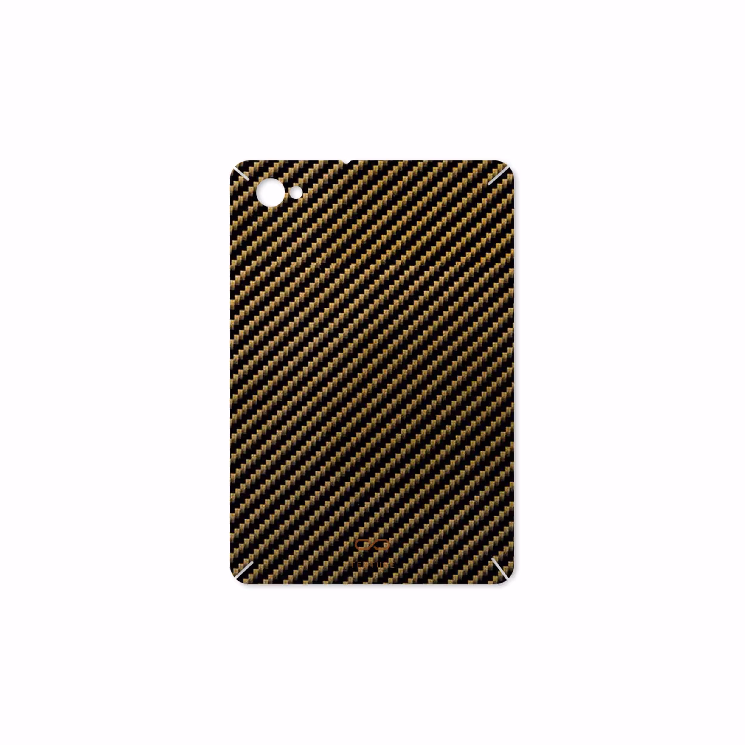 برچسب پوششی ماهوت مدل Glossy-Brown-Fiber مناسب برای تبلت سامسونگ Galaxy Tab 7.7 2011 P6800