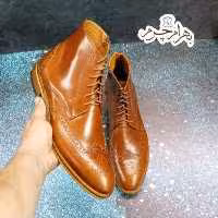 نیم بوت مردانه رسمی خاص چرم طبیعی دست دوز پارامونت عسلی