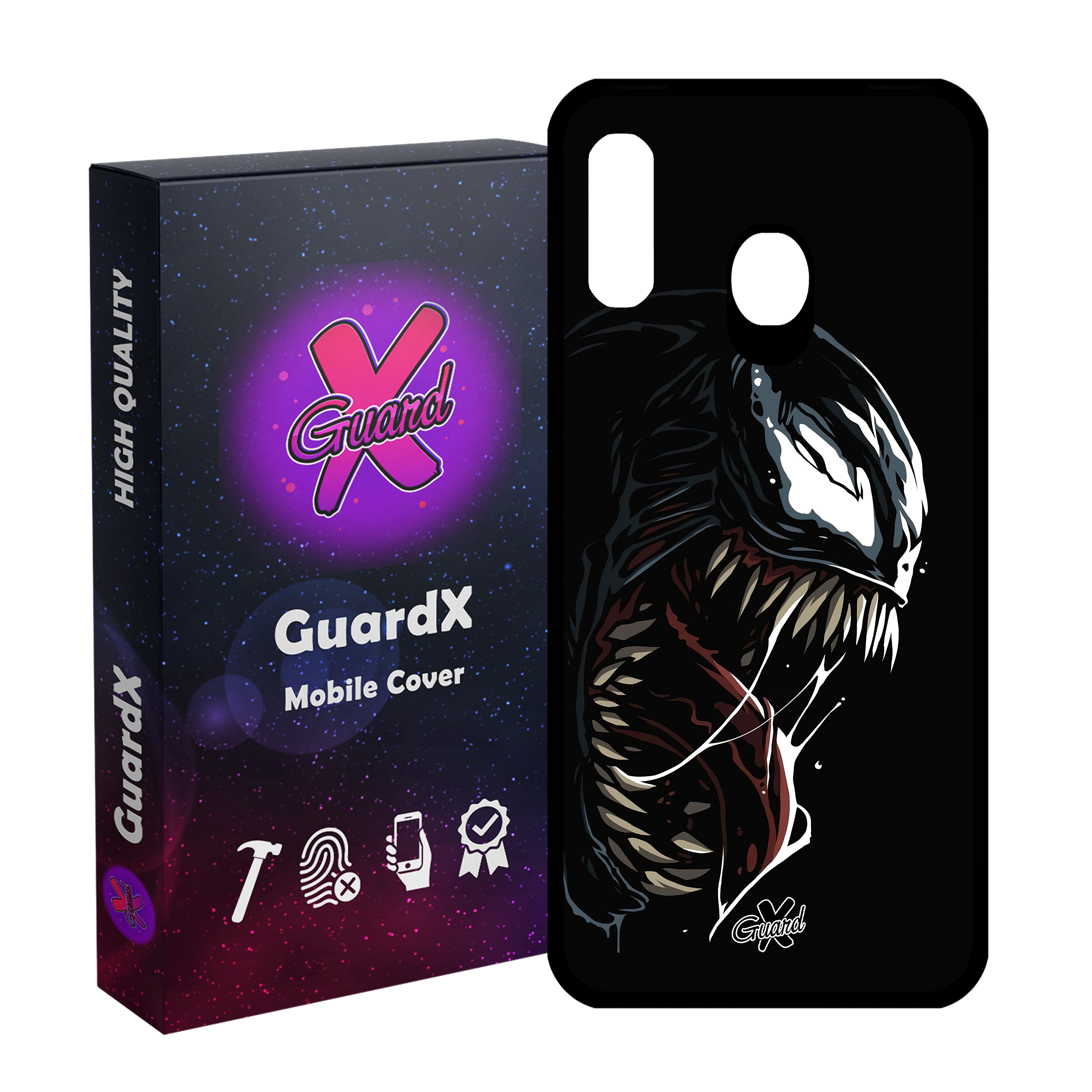 کاور گارد ایکس طرح ونوم مدل Glass10472 مناسب برای گوشی موبایل سامسونگ Galaxy A30/A20/M10S