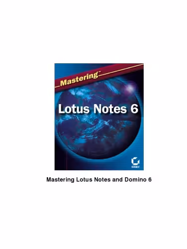 خرید و دانلود نسخه کامل کتاب Mastering Lotus Notes and Domino 6