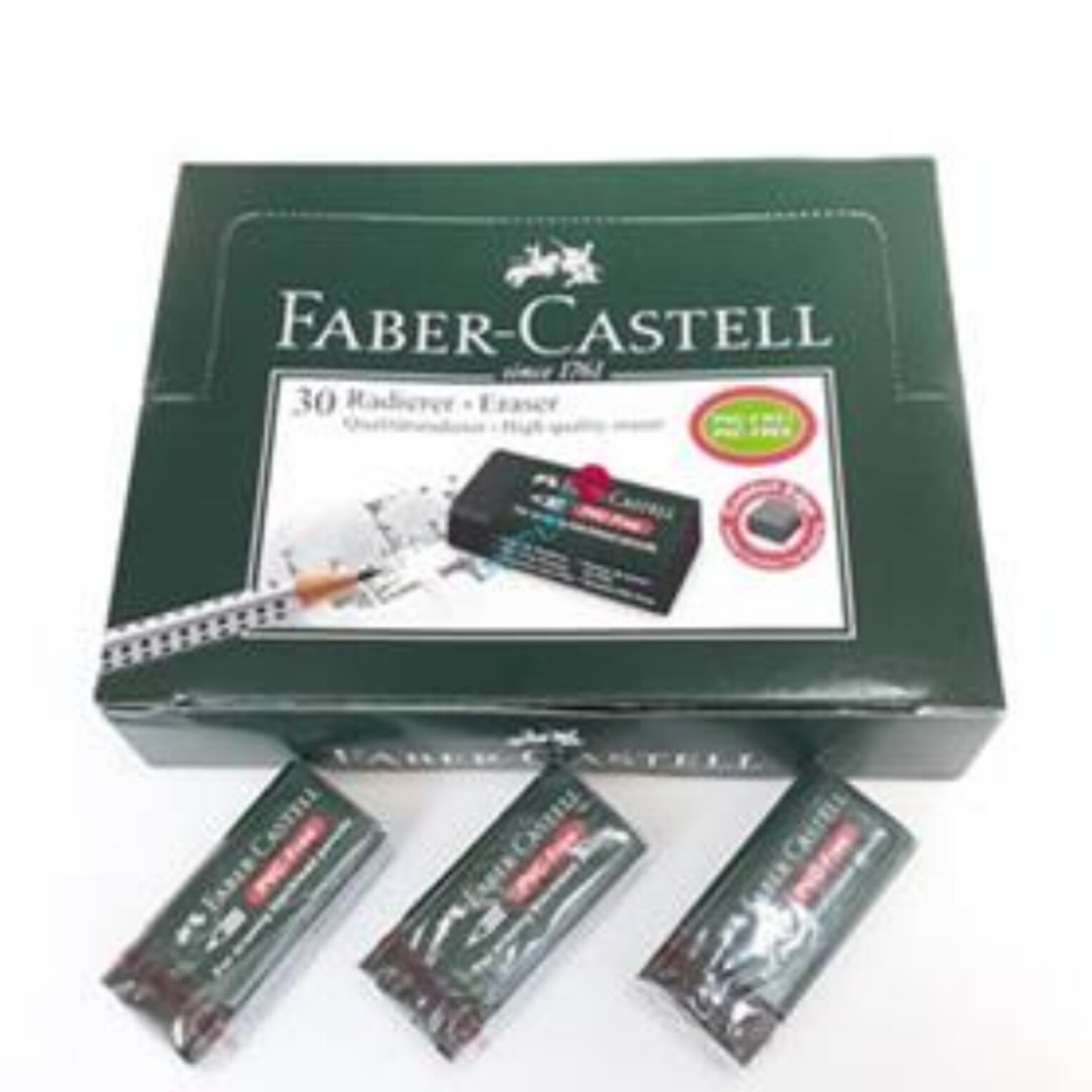 پاکن سایز متوسط فابرکاستل  مشکی   قرمز   سفید