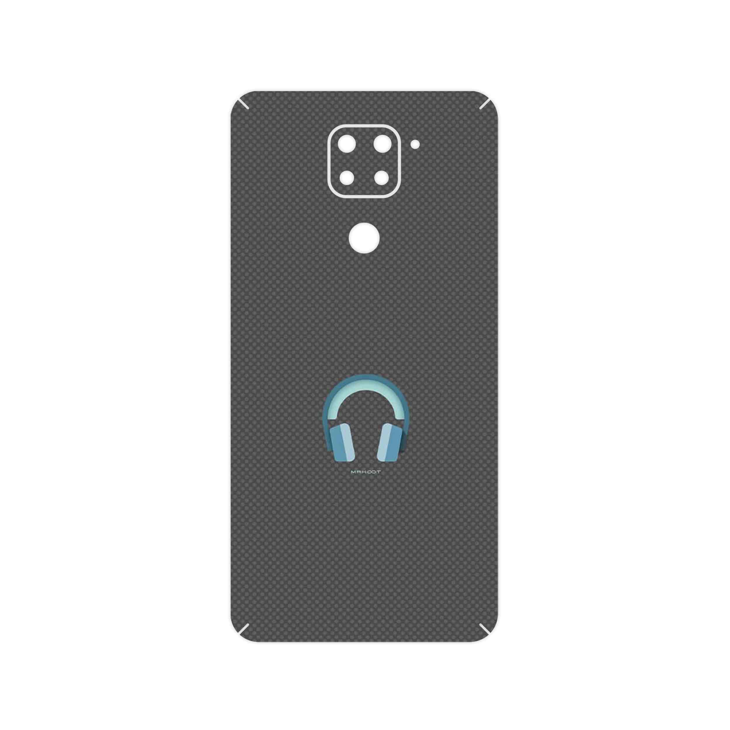 برچسب پوششی ماهوت مدل Minimal Headphone Icon مناسب برای گوشی موبایل شیائومی Redmi Note 9