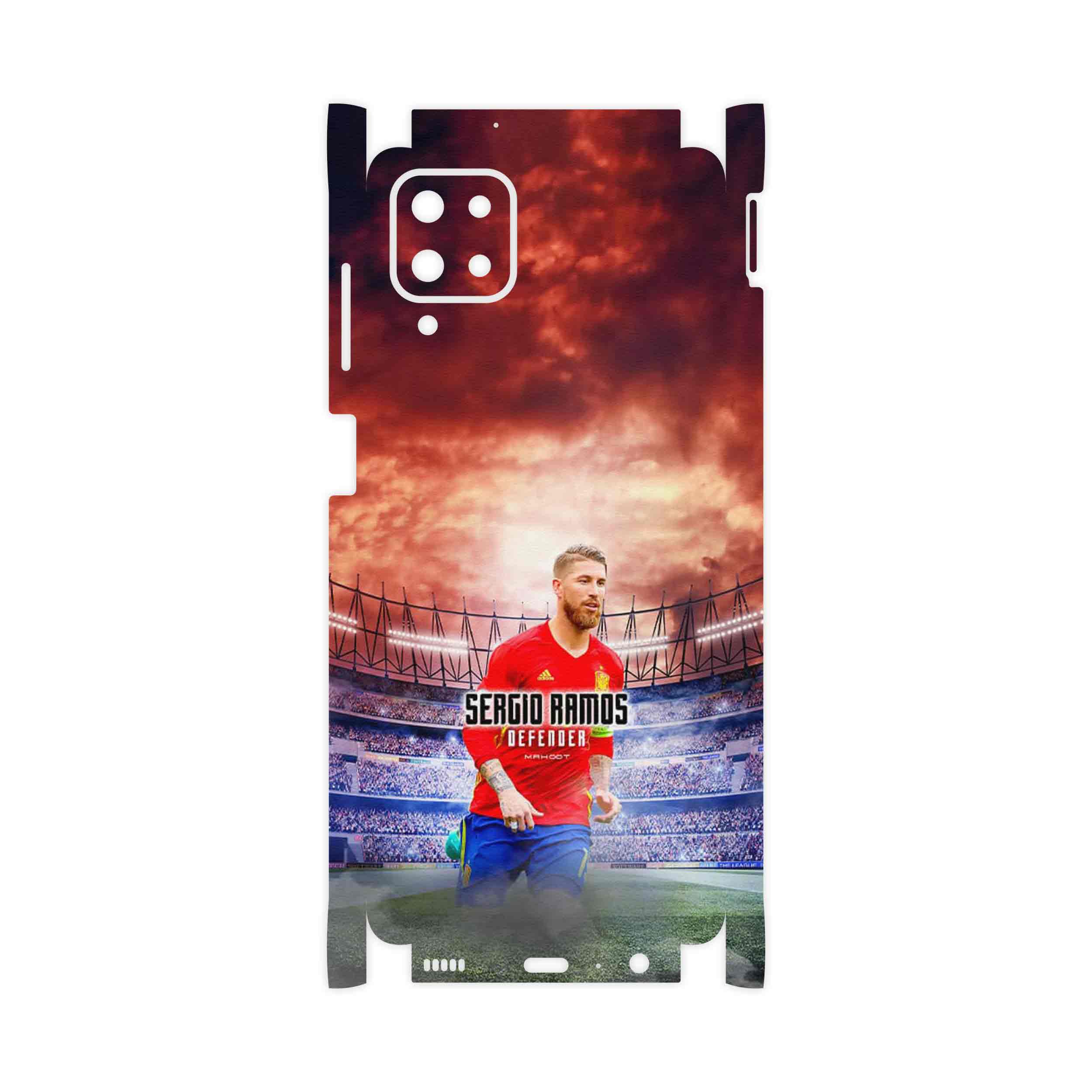برچسب پوششی ماهوت مدل Sergio Ramos-FullSkin مناسب برای گوشی موبایل سامسونگ Galaxy A12