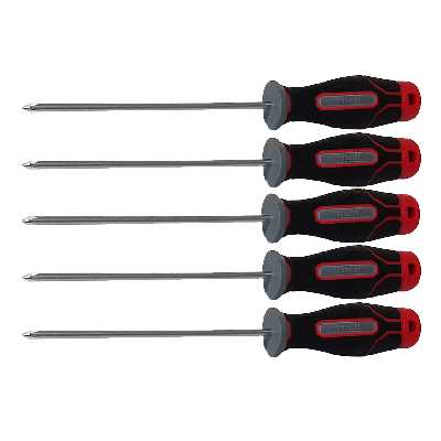 پیچ گوشتی چهارسو تیوان مدل HT - 0031 مجموعه 5 عددی