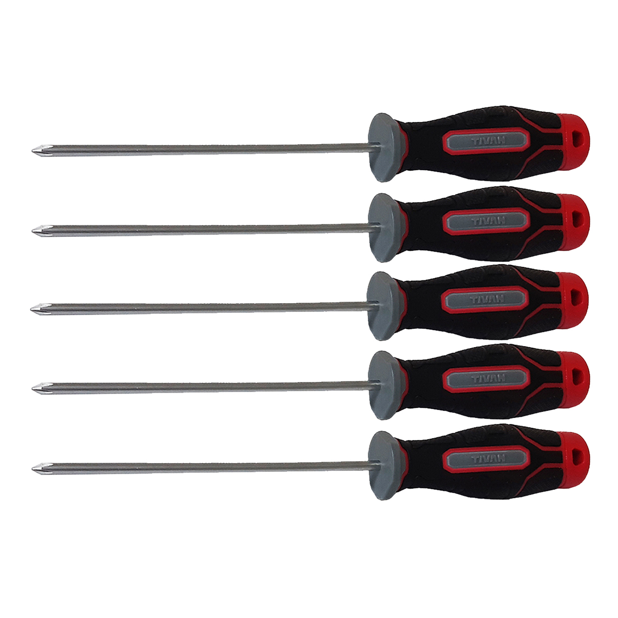 پیچ گوشتی چهارسو تیوان مدل HT - 0031 مجموعه 5 عددی
