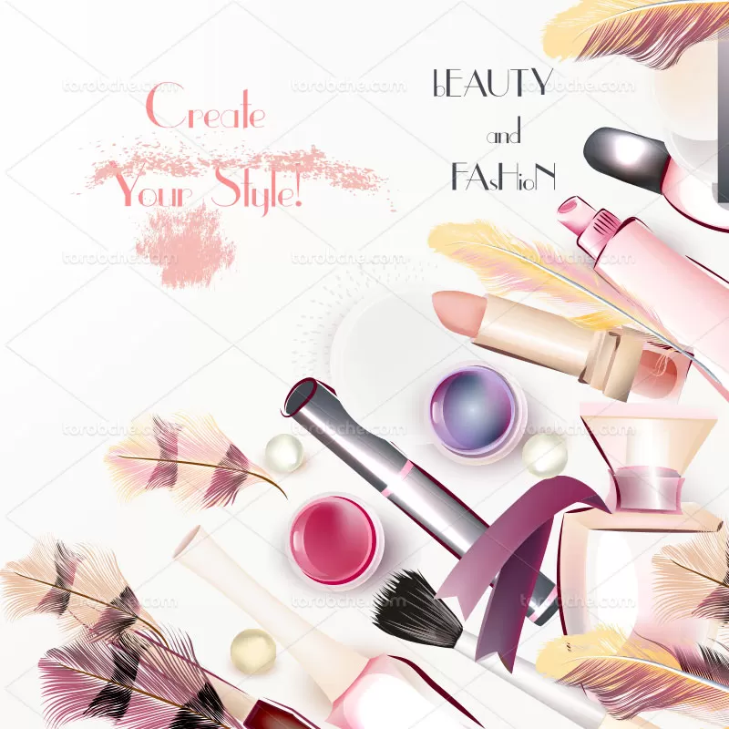 فایل وکتور محصولات آرایشی و بهداشتی | گرافیک با طعم تربچه