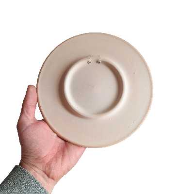 بشقاب سفالی خام کد 20SANTI بسته 25 عددی