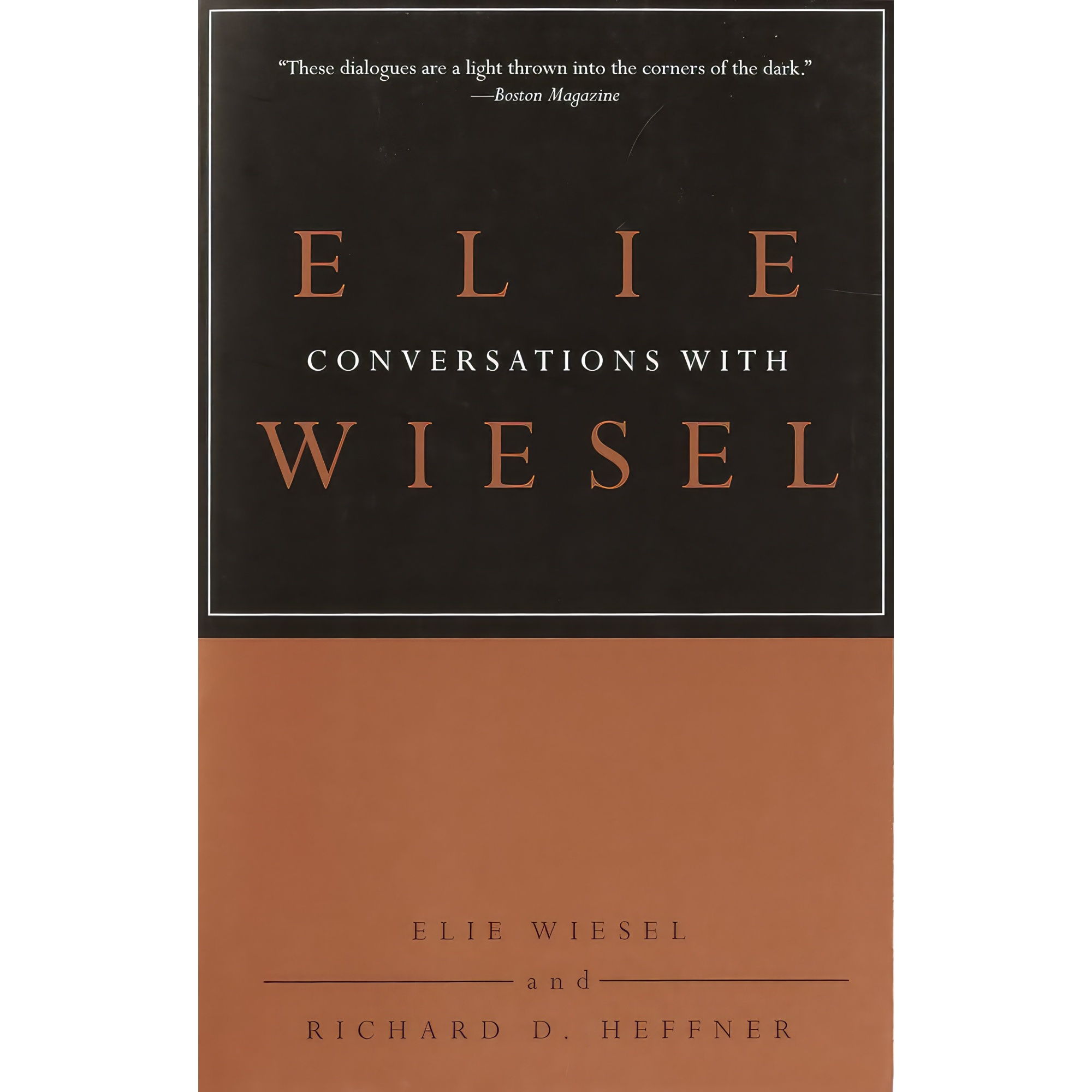 کتاب Conversations with Elie Wiesel اثر Elie Wiesel and Richard D. Heffner انتشارات Schocken