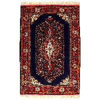 فرش دستبافت دو و نیم متری مدل عشایری طرح لچک ترنچ کد 991125