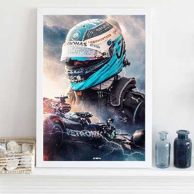 تابلو مدل فرمول یک والتری بوتاس Bottas کد LA-F1G1014