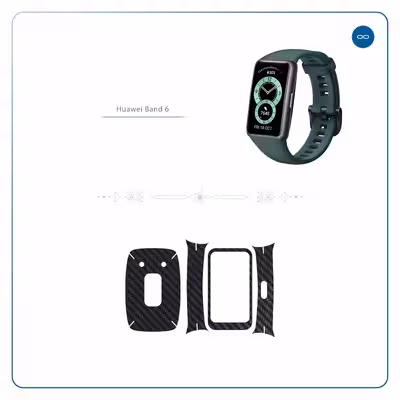 برچسب ماهوت طرح Carbon Fiber مناسب برای ساعت هوشمند هوآوی band 6