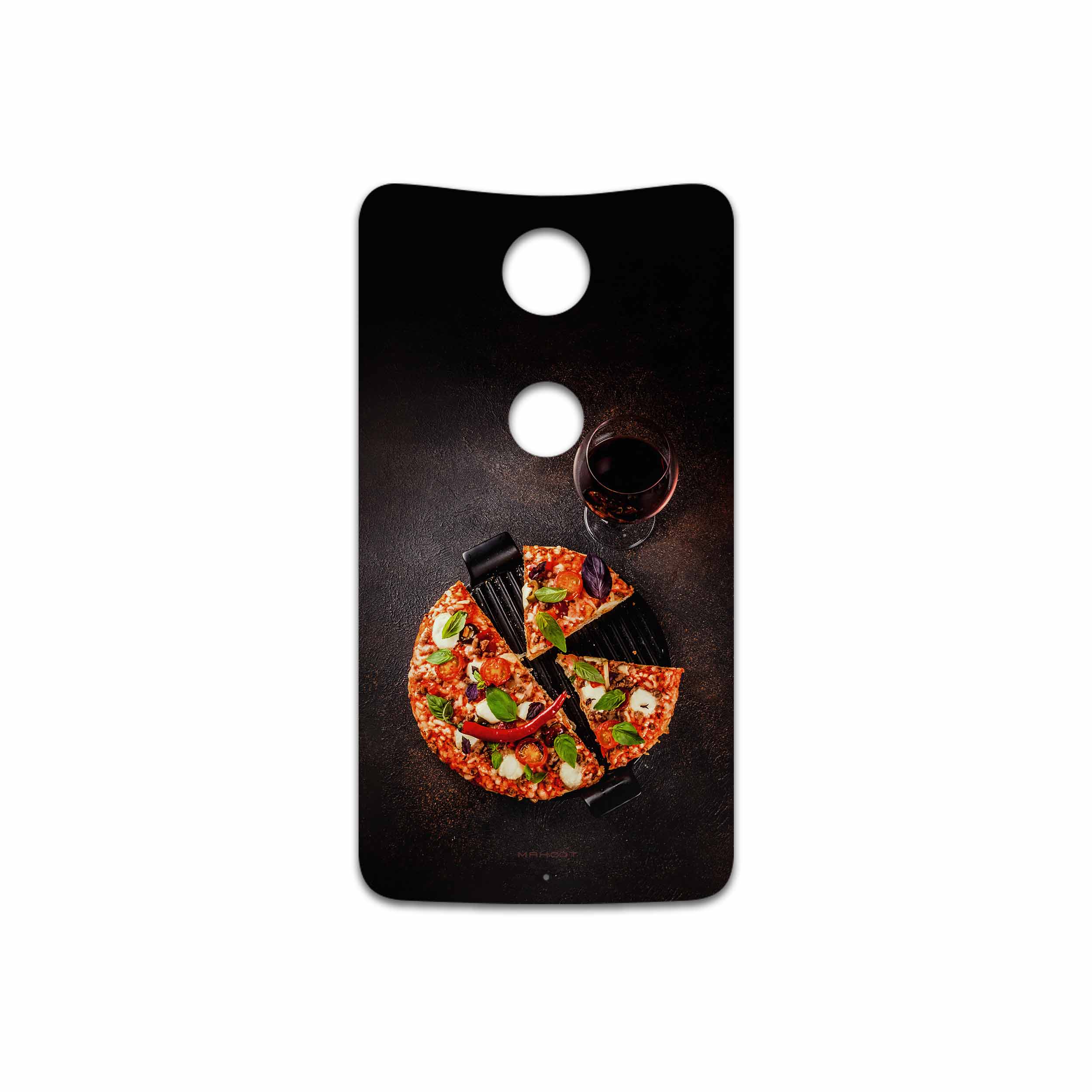 برچسب پوششی ماهوت مدل Pizza مناسب برای گوشی موبایل گوگل Nexus 6
