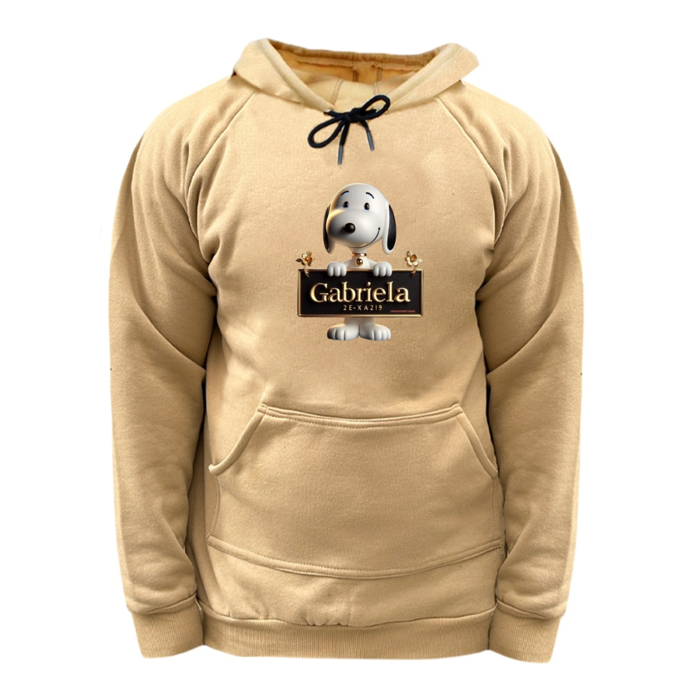 هودی زنانه مدل اسنوپی کد 55 رنگ کرم