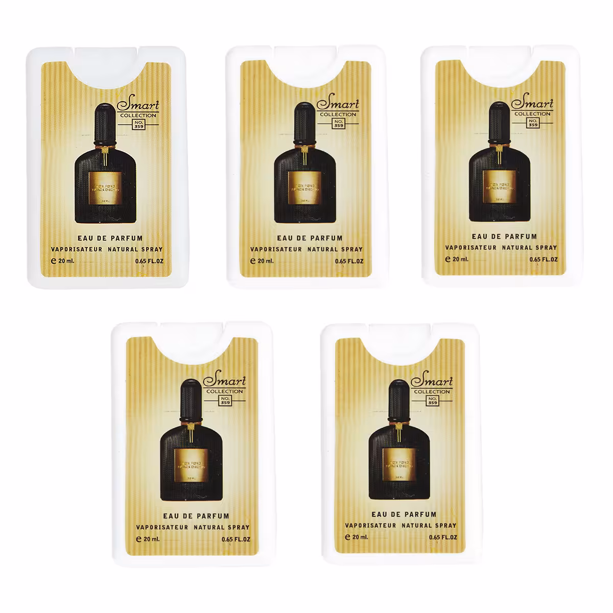 عطر جیبی مردانه اسمارت کالکشن مدل TomFord حجم 20 میلی لیتر مجموعه 5 عددی